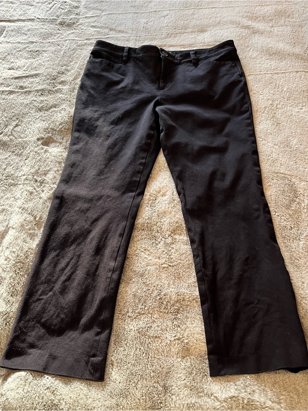 Ralph Lauren Black Petite Adelle Dress Pants - Picture 2 of 4
